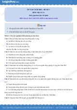 Đề thi học kì 2 Địa lí 11 KNTT - Đề số 3